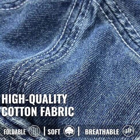 Croogo Beanie Docker Cap Brimless Skull Cap Denim Retro Worker Hat Rolled Cuff Harbour Hat No Visor Sailor Hats in Saudi Arabia