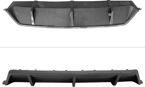 FREEMOTOR802 Rear Diffuser with Side Aprons, Compatible with 2019-2025 BMW G05 X5 LCI M Sport Package, IKON Style Gloss Black PP ABS Rear Bumper Lower Diffuser Lip Corner Guards Protectors in Saudi Arabia