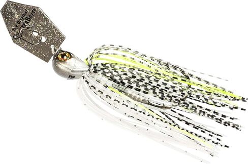 Z-Man CBEV38-02 ChatterBait Elite Evo، 3/8 أونصة، شارتروز/أبيض in Saudi Arabia
