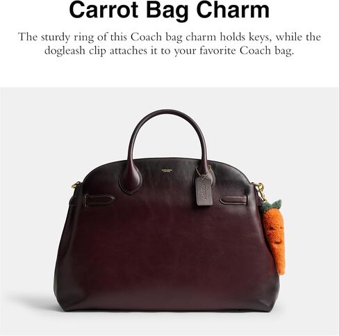 Coach Carroty Carrot Plushie Bag Charm in Shearling in Saudi Arabia