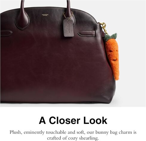 Coach Carroty Carrot Plushie Bag Charm in Shearling in Saudi Arabia
