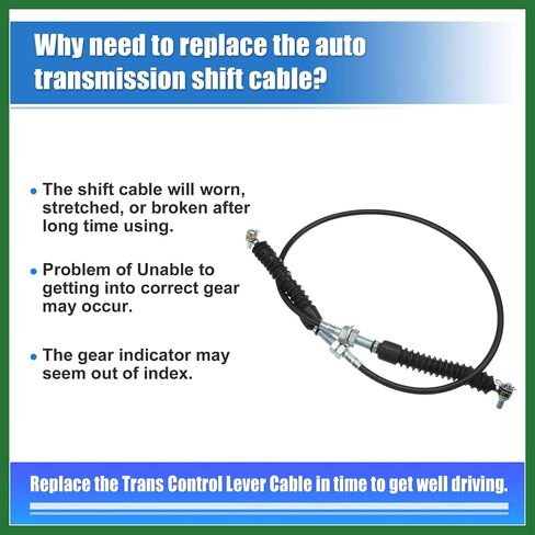 Motoforti Auto Gear Shift Cable Transmission Shifter Cable Replace Fit for Polaris RZR Razor 800 (all Models) 2008-2014 UTV Long-lasting in Saudi Arabia
