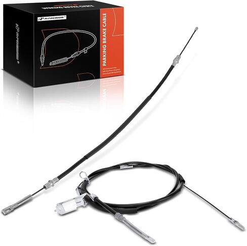 A-Premium Rear Driver and Passenger Side Parking Brake Cable Assembly Compatible with Ford Models: F-150 F150 2004-2005, Crew Cab Pickup, 2-PC Set - Replace# 5L3Z2A635AA, 5L3Z2A635C in Saudi Arabia