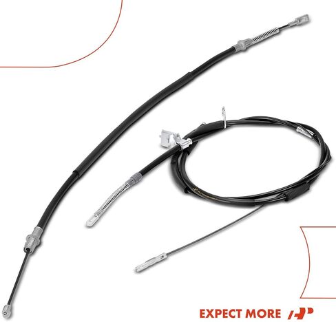 A-Premium Rear Driver and Passenger Side Parking Brake Cable Assembly Compatible with Ford Models: F-150 F150 2004-2005, Crew Cab Pickup, 2-PC Set - Replace# 5L3Z2A635AA, 5L3Z2A635C in Saudi Arabia