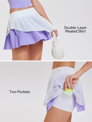 Airfree Tennis Skirt Sets for Women Outfits Lapel Collar Sleeveless Vests Patchwork Pleated Skirt Sets in Kuwait