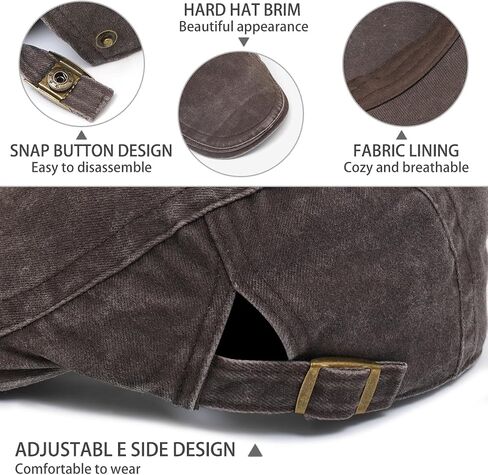 interlove Mens Newsboy Cap غسلت القبعات القبعة القبعة القبعة لقيادة سيارة الأجرة in Kuwait