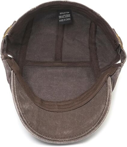 interlove Mens Newsboy Cap غسلت القبعات القبعة القبعة القبعة لقيادة سيارة الأجرة in Kuwait