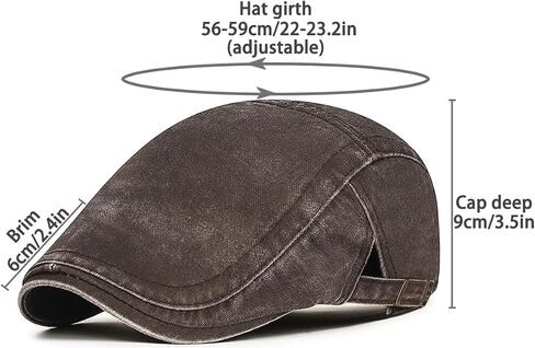 interlove Mens Newsboy Cap غسلت القبعات القبعة القبعة القبعة لقيادة سيارة الأجرة in Kuwait