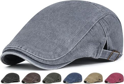 interlove Mens Newsboy Cap غسلت القبعات القبعة القبعة القبعة لقيادة سيارة الأجرة in Kuwait