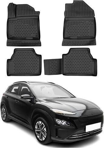 OMAC Cargo Mats Liner for Hyundai Kona 2018-2023 Waterproof TPE Black in Saudi Arabia
