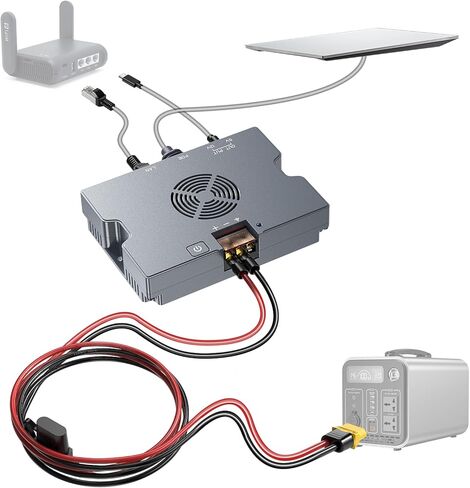 حاقن Starlink PoE مع مخرج طاقة USB ونوع C - حاقن جيجابت PoE بقدرة 180 وات متوافق مع مجموعة تحويل Starlink Gen 2 Dish 5 في 1 مع محول كابل SPX ومحول DC 9-36V in Kuwait