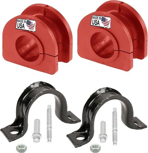 Suspension Dudes PAIR Rear Sway Bar CODE RED Bushing Kit FITS Cadillac, Avalanche, Suburban, Savana, Express, Silverado, Tahoe,Yukon, 1995-2020 Bushings Made In USA, 33MM Stabilizer Bar, K6439 928-565 in Saudi Arabia