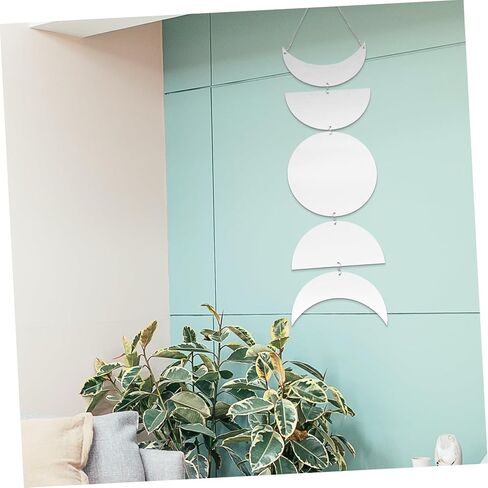 Vaguelly Acrylic Moon Phase Mirror Decor for Living Room Bedroom Boys and Girls Room Decor in Saudi Arabia