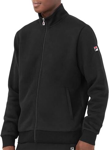 Fila Men's Match Fleece Full Zip Jacket Black XL in Saudi Arabia