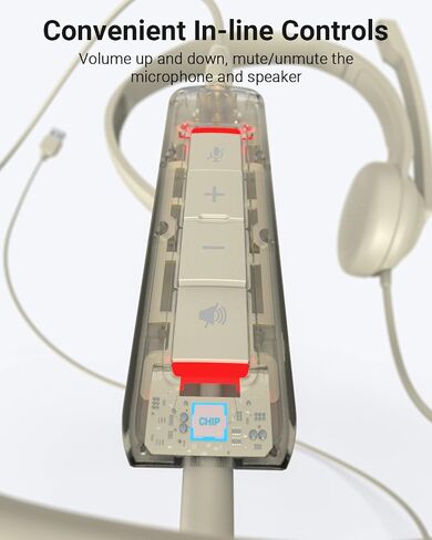 NUBWO HW02 USB Headset with Microphone Noise Cancelling &in-line Control, Ultra Comfort Computer Headset for Laptop pc, On-Ear Wired Office Call Center Headset for Boom Skype Webinars, 5 Packs in Saudi Arabia