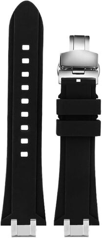 Silicone Rubber Watch Strap Fit for Maurice Lacroix Aikon AI6008 6007 6038 Modified Stainless steel Adapter Watch Strap in Kuwait