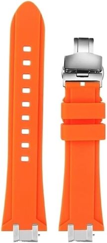 Silicone Rubber Watch Strap Fit for Maurice Lacroix Aikon AI6008 6007 6038 Modified Stainless steel Adapter Watch Strap in Kuwait