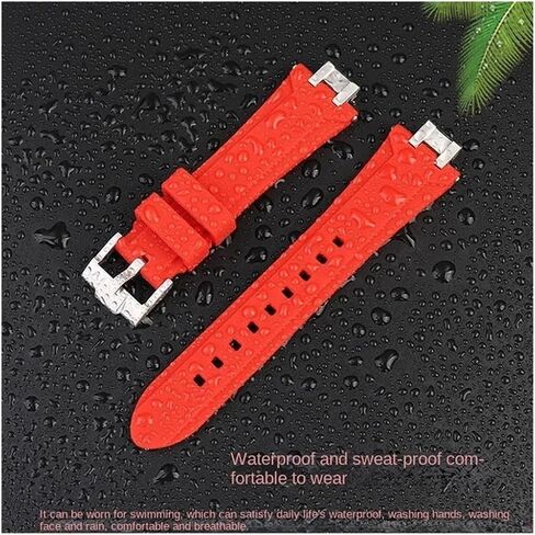 Silicone Rubber Watch Strap Fit for Maurice Lacroix Aikon AI6008 6007 6038 Modified Stainless steel Adapter Watch Strap in Saudi Arabia