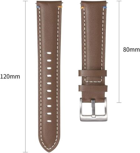 20mm 22mm Leather Watch Band Fit for Samsung Galaxy Watch FE/7 6 5 4/Classic/Huawei GT4 3 Pro Strap in Saudi Arabia