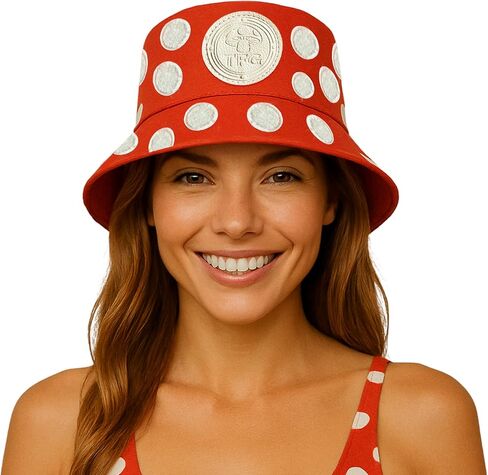Two Fun Guys Sauna Hat for Sauna, Cold Plunge & Festival Wear – Wool Mushroom Bucket Hat for Women & Men – Heat Protection & Style – Red in Saudi Arabia
