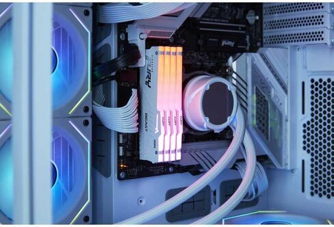 Kingston FURY Beast RGB 32GB (2x16GB) 5600MT/s DDR5 CL36 Desktop Memory Kit of 2 | Infrared Sync Technology | AMD EXPO | KF556C36BBEAK2-32 in Kuwait