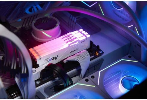 Kingston FURY Beast RGB 32GB (2x16GB) 5600MT/s DDR5 CL36 Desktop Memory Kit of 2 | Infrared Sync Technology | AMD EXPO | KF556C36BBEAK2-32 in Kuwait