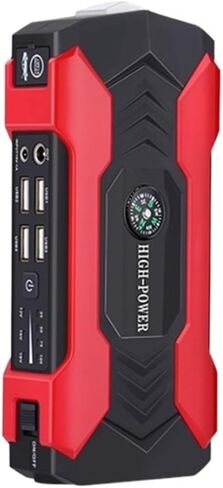 Car Emergency Starting Power Supply Large Capacity car Starting 12v and steam Ignition Artifact Battery Power Bank(Red48000mAh) in Saudi Arabia