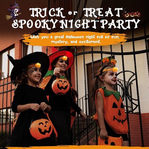 EverBrite Halloween Pumpkin Headlamp 2 Pack,2 Modes LED Head Lamp Adjustable Headband,Pumpkin Lights Halloween Party Favors, Orange Spot & Strobe Lights Halloween Gifts in Saudi Arabia