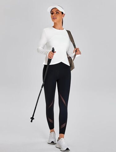 BMJL Womens Prockout Tops Black Long Sleeve Terts Fall Yoga Heaking Tshirts Therts Cut in Kuwait