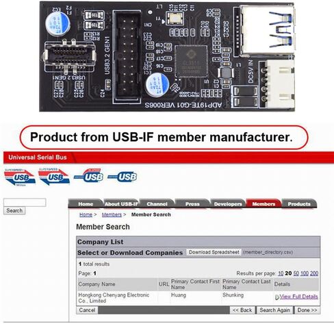 NFHK Single 19/20Pin Header to USB 3.0 19/20Pin Dual Ports Female PCBA Type Adapter Splitter HUB 5Gbps in Saudi Arabia