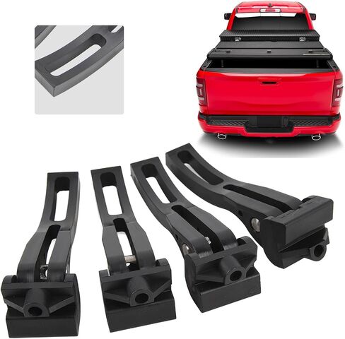 4pcs تغطية Trifold Tonneau غطاء مشبك قابلة للطي صلبة أو ناعمة من أجل ، سهلة التثبيت ، cftgiw7k6yt2cf4g in Saudi Arabia