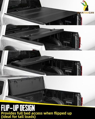 تغطية Tri Tri Hard Tri Low-Pro Tonneau قابلة للتوصيل مع سرير Tyt Tacoma 5ft (60.5 ") 2016-2023 in Saudi Arabia