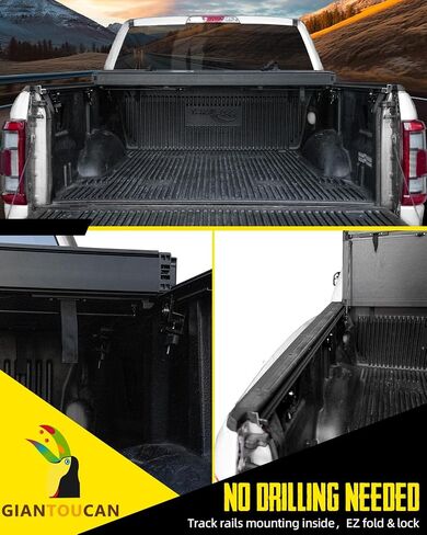 تغطية Tri Tri Hard Tri Low-Pro Tonneau قابلة للتوصيل مع سرير Tyt Tacoma 5ft (60.5 ") 2016-2023 in Saudi Arabia
