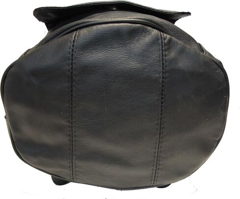 Womens Large Designer Tear Drop Genuine Leather Convertible Backpack Purse Sling Shoulder Bag (Black) in Saudi Arabia