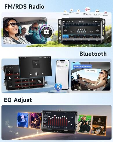 4+64G Android Car Radio for VW Passat Golf MK5 MK6 Jetta T5 EOS Polo Touran Seat Sharan Wireless Carplay Android Auto, 7'' Touchscreen Head Unit with Mirror Link WiFi GPS Bluetooth FM EQ Rear Camera in Saudi Arabia