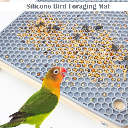 Bird Foraging Bed, Parrot Hammock Bed, Parrot Grass Perch Bed, Bird Perch Conure Platform Grass Forage Toy for Parakeet, Parrot, Cockatiel, Lovebird, Budgie in Saudi Arabia