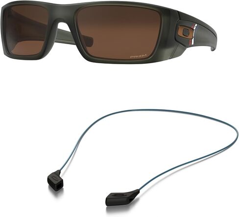 Oakley OO9096 Sunglasses Bundle: OO 9096 FUEL CELL 9096J7 Matte Olive Ink and Large Blue leash Accessory kit in Saudi Arabia