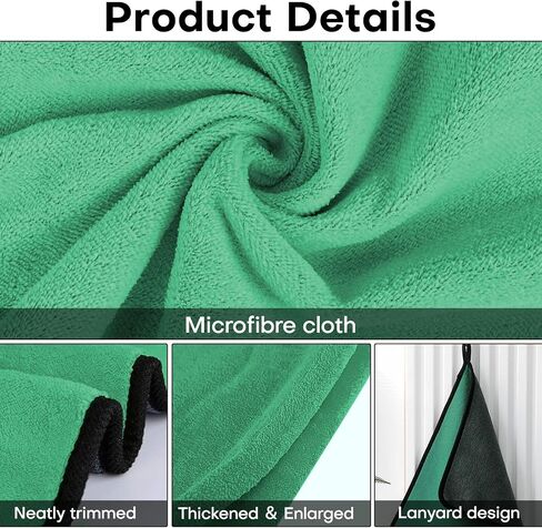 مناشف الألياف الدقيقة للسيارات Hovom 3pcs ، 23.62 "× 11.81" مناشف الألياف الدقيقة الخالية من الوبر للسيارات غسلها ، ملابس تنظيف السيارات الفائقة والغسيل والتفاصيل القابلة لإعادة الاستخدام ، وتفاصيل المناشف ، لوازم تنظيف السيارات (الوردي) in Kuwait