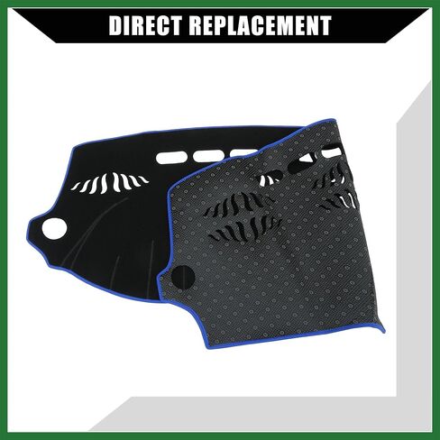 Motoforti Dash Cover for Audi Q7 2007-2015 / Center Console Dashboard Cover/Non-Slip/Polyester / 1 Pcs Black Blue Long-lasting in Saudi Arabia
