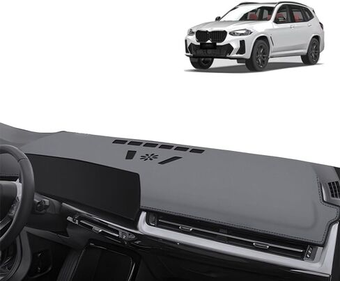 Compatible for BMW X1 2025 2024 2023 Dashboard Sun Shade Cover Premium Leather Car Sunshield Mat, Anti-UV Heat Protector (with Out HUD, 2023-2025) in Saudi Arabia