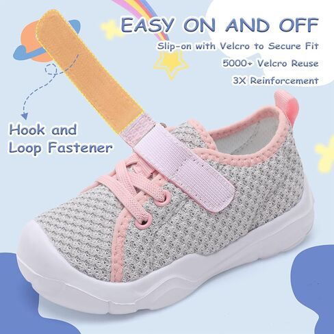 Scurtain Toddler Shoes Kids Girls Boy Tennis أحذية تنفس قابلة للتنفس على أحذية رياضية الأطفال in Kuwait