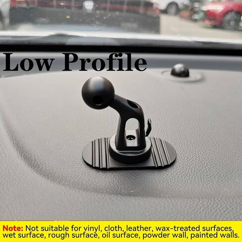 قاعدة كرة لاصقة مرنة متوافقة مع قوس Garmin GPS وذراع المقبس المزدوج 17 مم ، 0.67 "محول رأس الكرة ملتصقة الموصل كرة القدم 17 مم لألواح معلومات السيارة ، 2 عبوات (صغيرة) in Kuwait