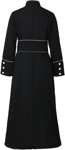 أزياء القس رداء روب رومان كاسوك مع طوق حامل أبيض/أسود 3pcs رداء سرق in Kuwait