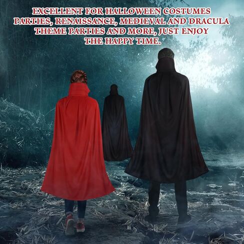 Besportble Vampire Cape Adult: 1.4m مصاص الدماء Cloak Cape Cape Vampire Withing With Callar Cape for Halloween Cosplay Dressured Dress Up Party in Saudi Arabia