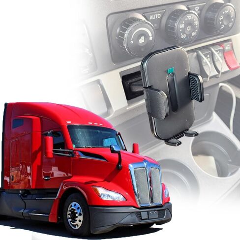 K Dub Stub Smash Mount T680 T880 Dashboard Phone Mount 2013-2025 | Easiest Installation Trucker Phone Holder for Semi Trucks in Saudi Arabia