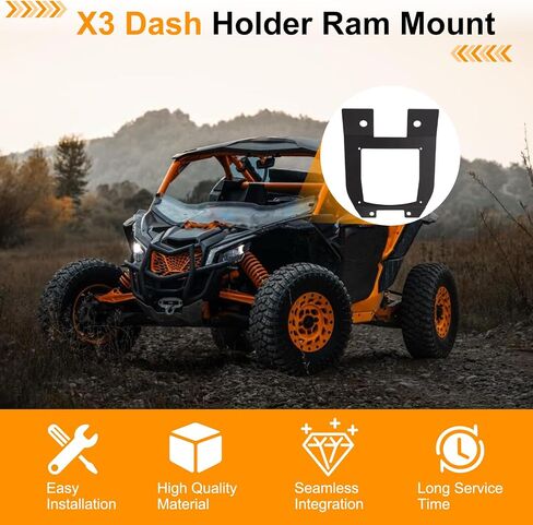 Jerbor Dash Holder RAM Mount Fit for Can Am X3 Rockford PMX-2 Lower Mount in Saudi Arabia