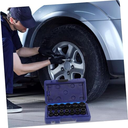13 قطعة من Chrome Molybdenum Steel Lug Nut Extractor و Bort Remover Storage لإزالة البراغي الصدئة والعنيدة لإصلاح السيارات in Saudi Arabia