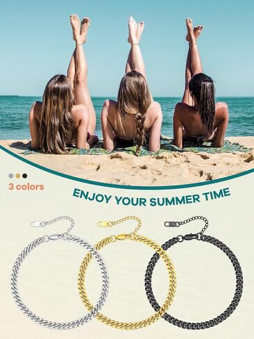 Supcare Stainless Steel Anklets Custom Ankle Chain (with Gift Package) in Saudi Arabia