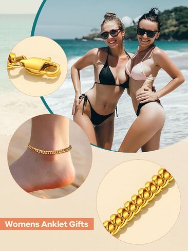Supcare Stainless Steel Anklets Custom Ankle Chain (with Gift Package) in Saudi Arabia