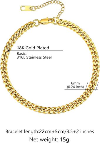 Supcare Stainless Steel Anklets Custom Ankle Chain (with Gift Package) in Saudi Arabia
